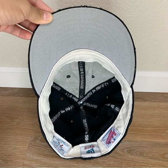 New Era Vintage Distressed 100% Wool San Francisco Giants Fitted Hat - Picture 6 of 11